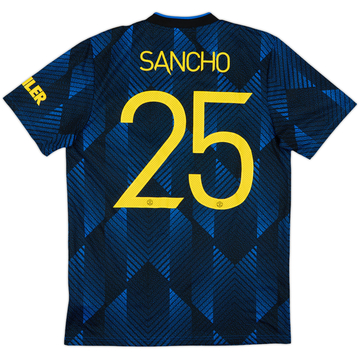 2021-22 Manchester United Third Shirt Sancho #25 - 9/10 - (M)