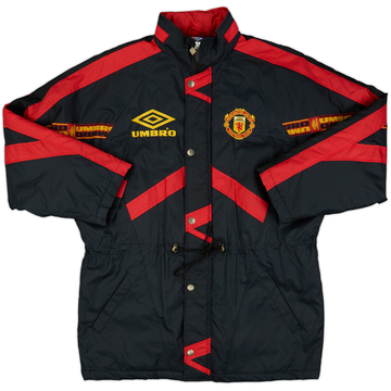 1994-95 Manchester United Umbro Padded Bench Coat - 9/10 - (L)
