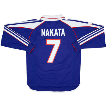 2000 Japan Player Issue Home L/S Shirt Nakata #7 - 9/10 - (L)