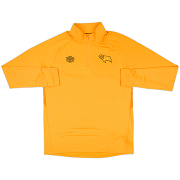 2018-19 Derby County Umbro 1/4 Zip Drill Top - 10/10 - (L)