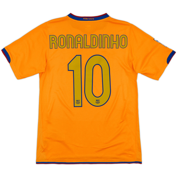 2006-08 Barcelona Away Shirt Ronaldinho #10 - 8/10 - (S)