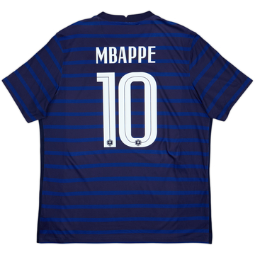 2020-21 France Home Shirt Mbappe #10 - 8/10 - (XL)