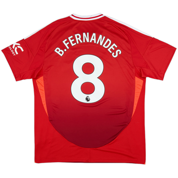 2024-25 Manchester United Home Shirt B.Fernandes #8 - 10/10 - (XL)