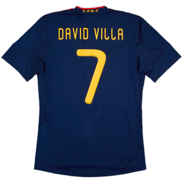 2010-11 Spain Away Shirt David Villa #7 - 9/10 - (M)
