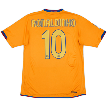 2006-08 Barcelona Away Shirt Ronaldinho #10 - 7/10 - (M)
