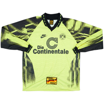 1992-93 Borussia Dortmund Home L/S Shirt #9 - 8/10 - (XL)