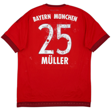 2015-16 Bayern Munich Home Shirt Muller #25 - 4/10 - (L)