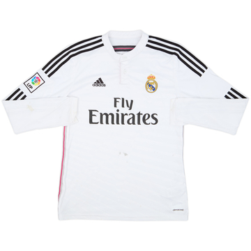 2014-15 Real Madrid Home L/S Shirt Sergio Ramos #4 - 4/10 - (M)