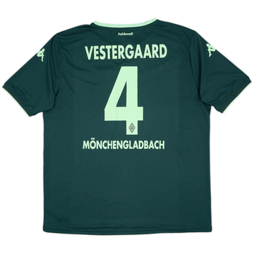 Camiseta de visitante del Borussia Monchengladbach 2015-16 Vestergaard #4 - 6/10 - (XXL)