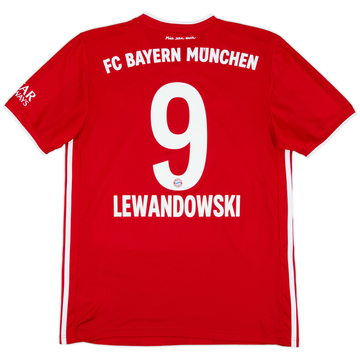 2020-21 Bayern Munich Home Shirt Lewandowski #9 - 9/10 - (M)