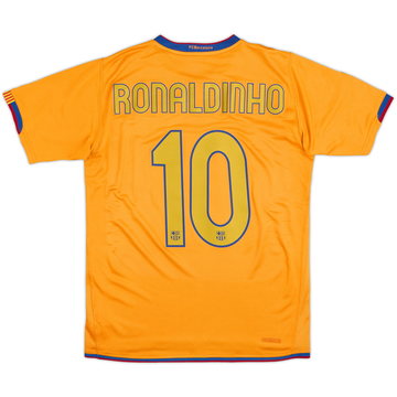 2006-08 Barcelona Away Shirt Ronaldinho #10 - 6/10 - (M)