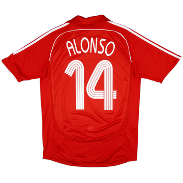 2006-08 Liverpool Home Shirt Alonso #14 - 7/10 - (M)