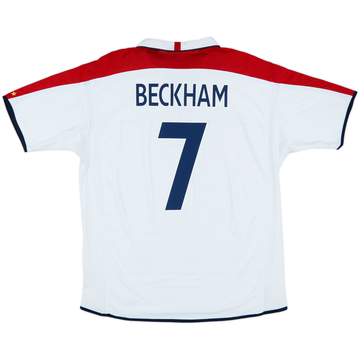 2003-05 England Home Shirt Beckham #7 - 5/10 - (XXL)