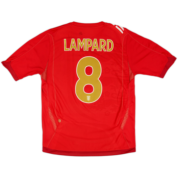 2006-08 England Away Shirt Lampard #8 - 6/10 - (L)