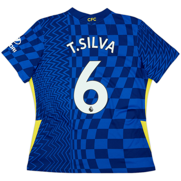 2021-22 Chelsea Home Shirt T.Silva #6 - 10/10 - (Women's XL)