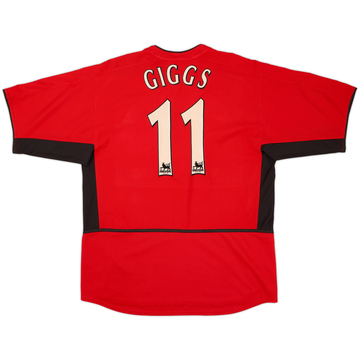 2002-04 Manchester United Home Shirt Giggs #11 - 6/10 - (L)