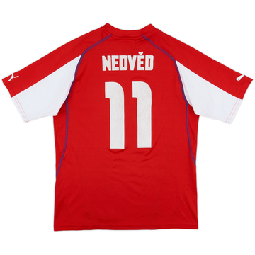 2003-04 Czech Republic Basic Home Shirt Nedved #11 - 6/10 - (L)
