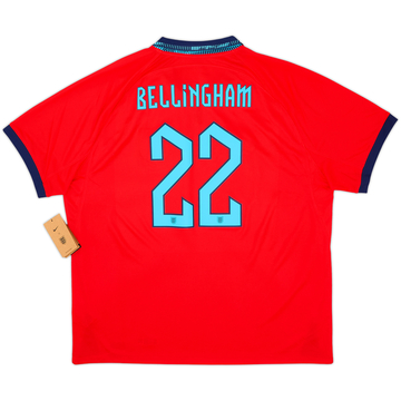 2022-23 England Away Shirt Bellingham #22 (XXL)