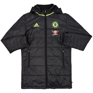 2016-17 Chelsea adidas Padded Bench Coat - 7/10 - (M)