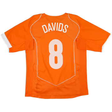 2004-06 Netherlands Home Shirt Davids #8 - 9/10 - (M)