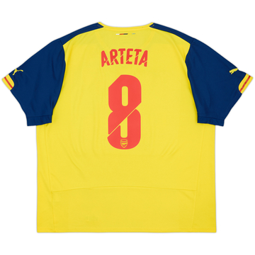 2014-15 Arsenal Away Shirt Arteta #8 - 8/10 - (XXL)