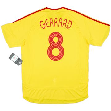 2006-07 Liverpool Player Issue Away Shirt Gerrard #8 (XL)