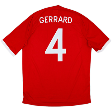 2010-11 England Away Shirt Gerrard #4 - 8/10 - (L)