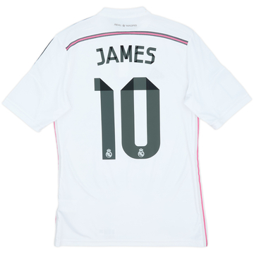 2014-15 Real Madrid Home Shirt James #10 - 7/10 - (S)