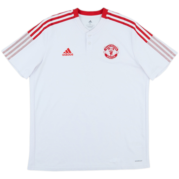 2021-22 Manchester United adidas Polo Shirt - 8/10 - (XL)