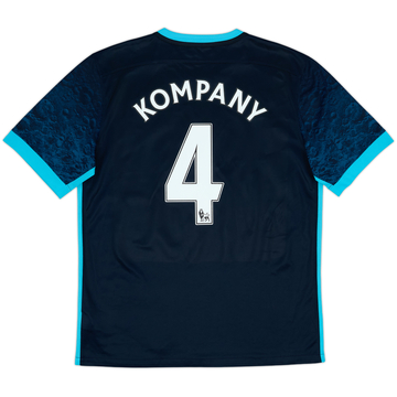 2015-16 Manchester City Away Shirt Kompany #4 - 9/10 - (L)