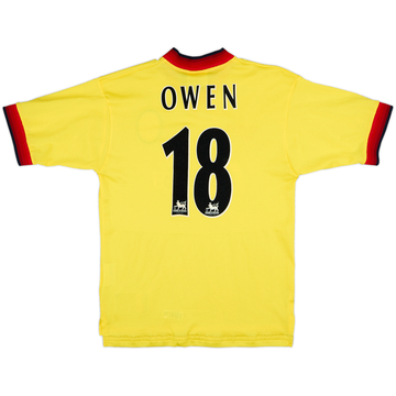 1997-99 Liverpool Away Shirt Owen #18 - 8/10 - (S)