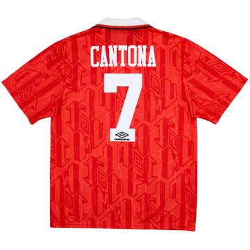1992-94 Manchester United Home Shirt Cantona #7 - 8/10 - (L)