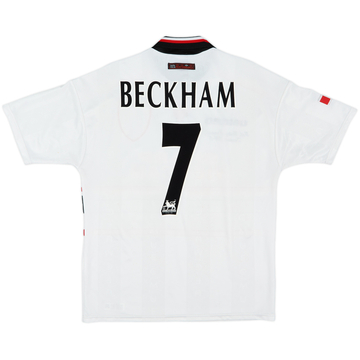 1997-99 Manchester United 'Champions' Away Shirt Beckham #7 - 8/10 - (M)