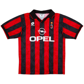 1995-96 AC Milan Home Shirt - 8/10 - (L)