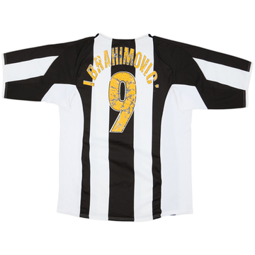 2004-05 Juventus Home Shirt Ibrahimovic #9 - 4/10 - (S)