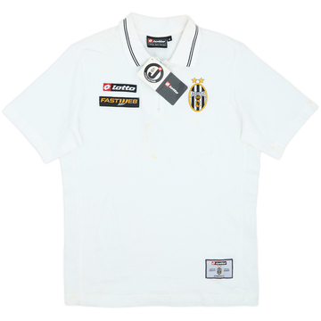 2001-02 Juventus Lotto 1/4 Zip Polo Shirt (M)