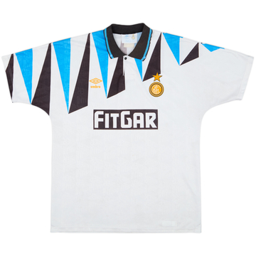 1991-92 Inter Milan Away Shirt - 9/10 - (L)