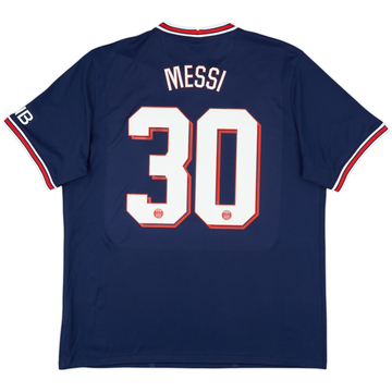 2021-22 Paris Saint-Germain Home Shirt Messi #30 - 9/10 - (XL)