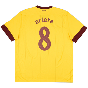 2010-13 Arsenal Away Shirt Arteta #8 - 8/10 - (XL)