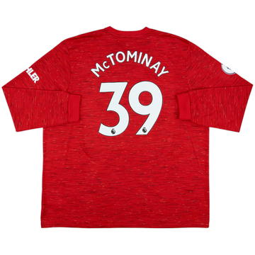 2020-21 Manchester United Home L/S Shirt McTominay #39 - 7/10 - (3XL)