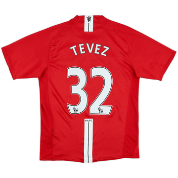 2007-09 Manchester United Home Shirt Tevez #32 - 6/10 - (S)