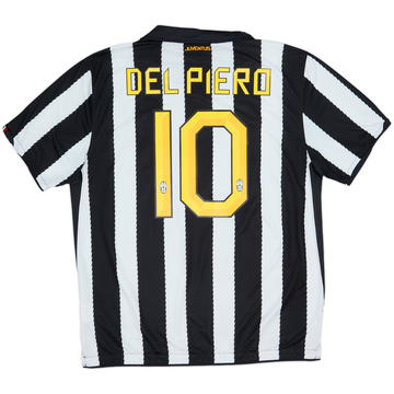2010-11 Juventus Home Shirt Del Piero #10 - 6/10 - (XL)