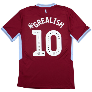 2018-19 Aston Villa Home Shirt Grealish #10 - 9/10 - (M)