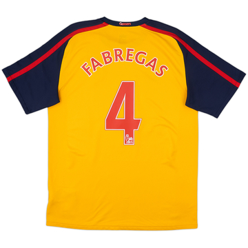 2008-09 Arsenal Away Shirt Fabregas #4 - 8/10 - (M)