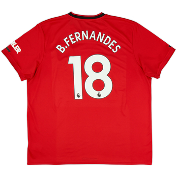 2019-20 Manchester United Home Shirt B.Fernandes #18 - 6/10 - (XXL)