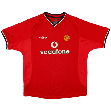 2000-02 Manchester United Home Shirt - 8/10 - (L.Boys)