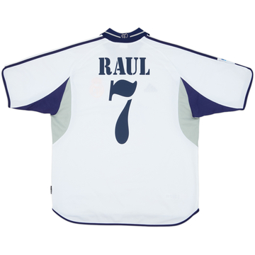 2000-01 Real Madrid Home Shirt Raul #7 - 6/10 - (L)