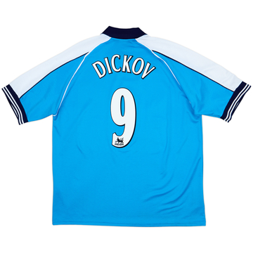 1999-01 Manchester City Home Shirt Dickov #9 - 8/10 - (XL/XXL)