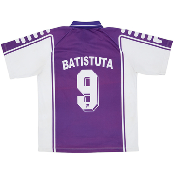 1999-00 Fiorentina Home Shirt Batistuta #9 - 6/10 - (L)