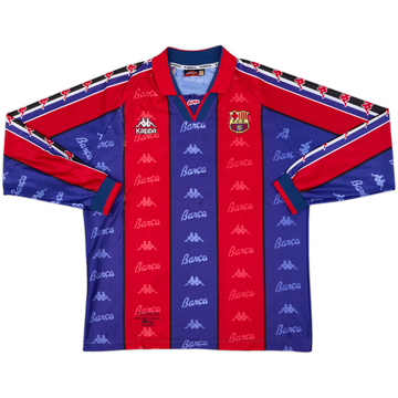 1995-97 Barcelona Home L/S Shirt - 8/10 - (M)